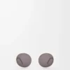 Occhiali da sole rotondi slim Bianco/Avorio Occhiali da sole rotondi slim Bianco/Avorio