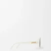 Occhiali da sole rotondi slim Bianco/Avorio Occhiali da sole rotondi slim Bianco/Avorio