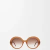 Occhiali da sole rotondi slim Light Caramel Occhiali da sole rotondi slim Light Caramel