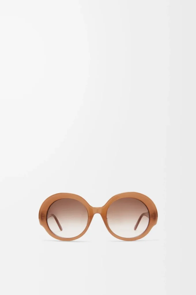 Occhiali da sole rotondi slim Light Caramel Occhiali da sole rotondi slim Light Caramel