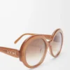 Occhiali da sole rotondi slim Light Caramel Occhiali da sole rotondi slim Light Caramel