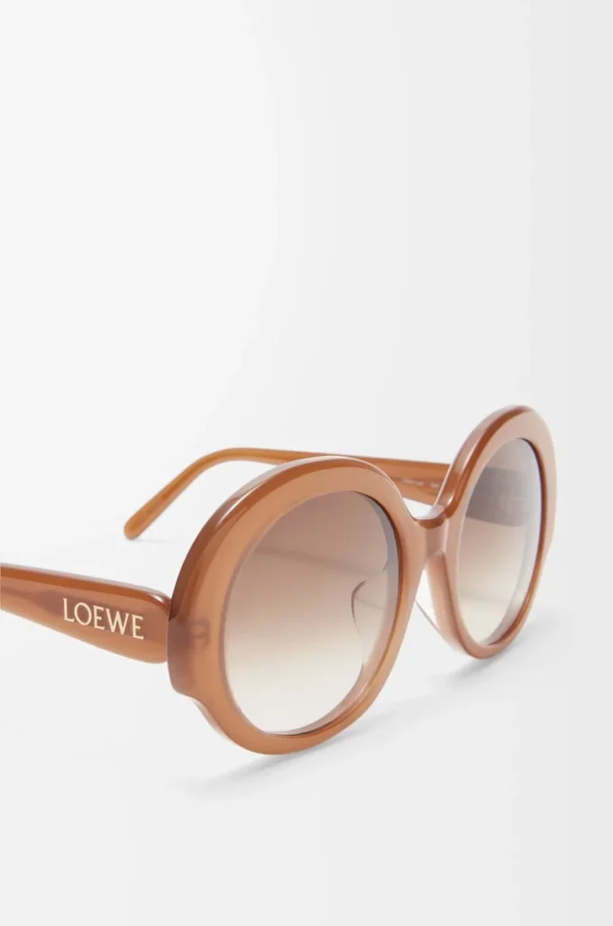 Occhiali da sole rotondi slim Light Caramel Occhiali da sole rotondi slim Light Caramel