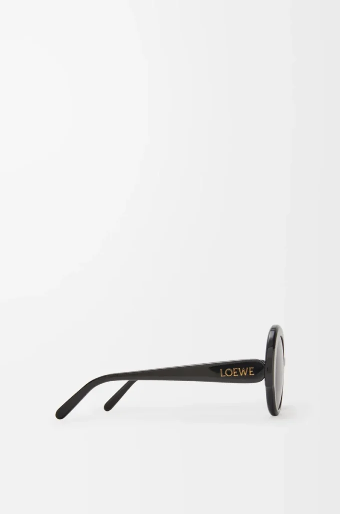 Occhiali da sole rotondi slim neri Occhiali da sole rotondi slim neri