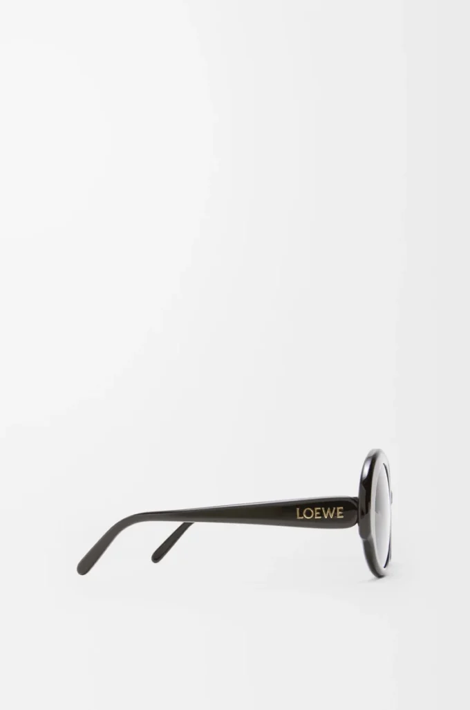 Occhiali da sole rotondi slim neri Occhiali da sole rotondi slim neri