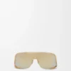 Occhiali da sole Shield Mask Oro Occhiali da sole Shield Mask Oro