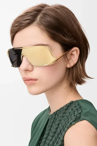 Occhiali da sole Shield Mask Oro