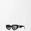 Occhiali da sole Small Butterfly Screen neri Occhiali da sole Small Butterfly Screen neri