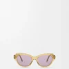 Occhiali da sole Swan Slim trasparenti oliva