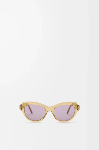 Occhiali da sole Swan Slim trasparenti oliva