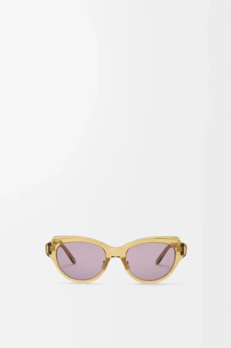 Occhiali da sole Swan Slim trasparenti oliva