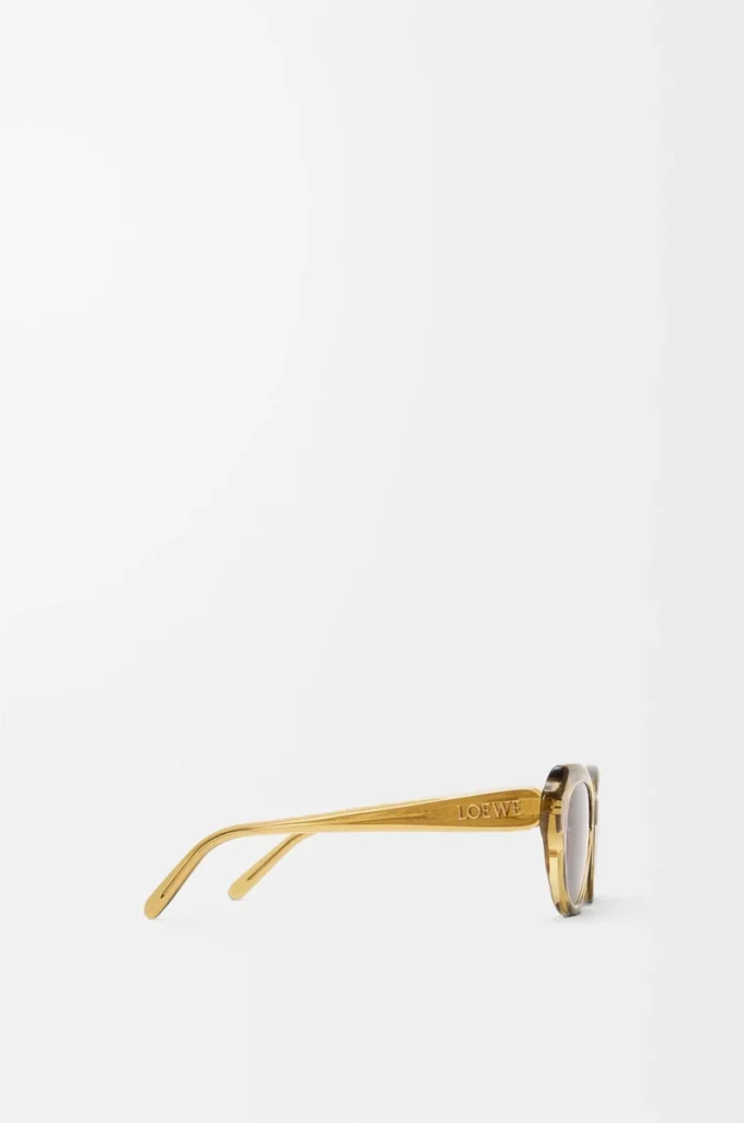 Occhiali da sole Swan Slim trasparenti oliva
