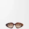 Occhiali da sole Triangle Slim Havana Occhiali da sole Triangle Slim Havana