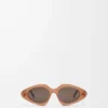 Occhiali da sole Triangle Slim Milky Caramel Occhiali da sole Triangle Slim Milky Caramel