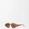 Occhiali da sole Triangle Slim Milky Caramel Occhiali da sole Triangle Slim Milky Caramel