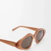 Occhiali da sole Triangle Slim Milky Caramel Occhiali da sole Triangle Slim Milky Caramel