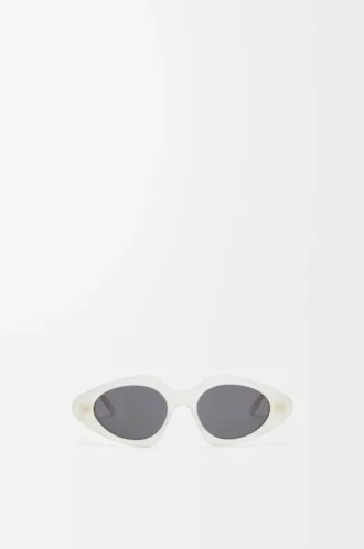 Occhiali da sole Triangle Slim Milky Ivory