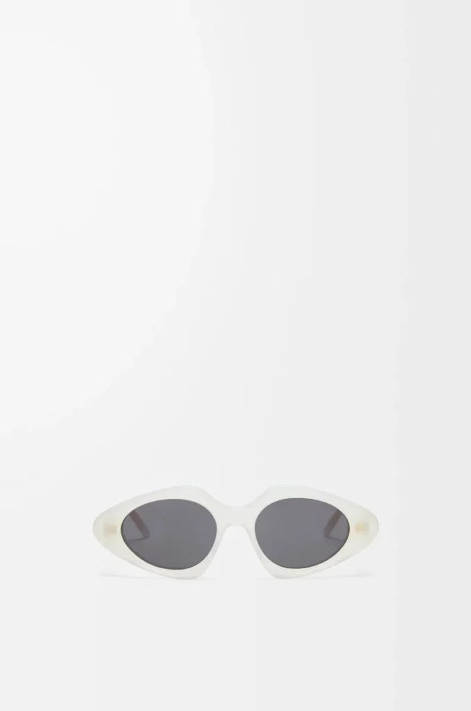 Occhiali da sole Triangle Slim Milky Ivory Occhiali da sole Triangle Slim Milky Ivory