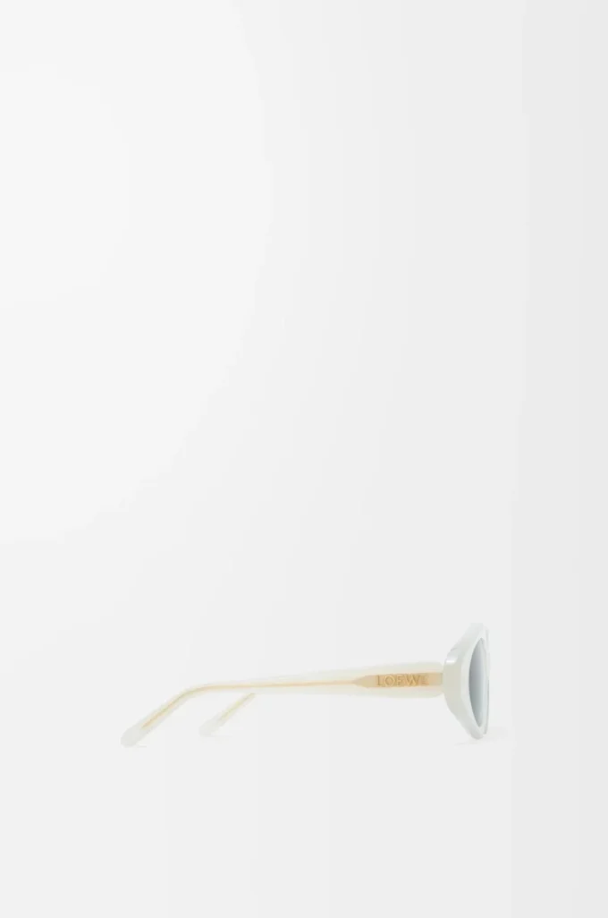 Occhiali da sole Triangle Slim Milky Ivory Occhiali da sole Triangle Slim Milky Ivory