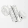 Orecchini a bottone Pebble in argento sterling e cristalli Argento/Bianco