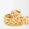 Orecchini a cerchio intrecciati in argento sterling Oro