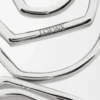 Orecchini a cerchio sovrapposti in argento sterling Argento Orecchini a cerchio sovrapposti in argento sterling Argento
