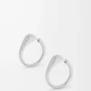 Orecchini a staffa in argento sterling Argento Orecchini a staffa in argento sterling Argento