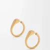 Orecchini a staffa in argento sterling Oro Orecchini a staffa in argento sterling Oro