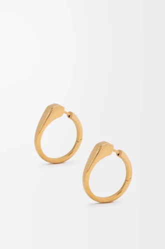 Orecchini a staffa in argento sterling Oro