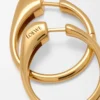 Orecchini a staffa in argento sterling Oro Orecchini a staffa in argento sterling Oro