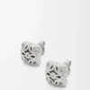 Orecchini Anagram Bombé in argento sterling Argento Orecchini Anagram Bombé in argento sterling Argento