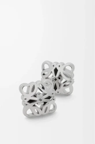 Orecchini Anagram Bombé in argento sterling Argento