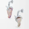 Orecchini Strawberry in argento sterling e perla Argento/Rosso Orecchini Strawberry in argento sterling e perla Argento/Rosso