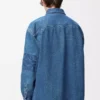 Overshirt Anagram in denim blu medio