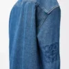 Overshirt Anagram in denim blu medio