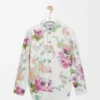 Overshirt in denim Bianco/Rosa