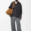Overshirt in lana e cashmere Charcoal Melange