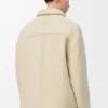 Overshirt in shearling grigio chiaro Overshirt in shearling grigio chiaro