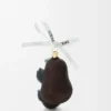 Pallina in vetro soffiato Chocolate/Black Pallina in vetro soffiato Chocolate/Black
