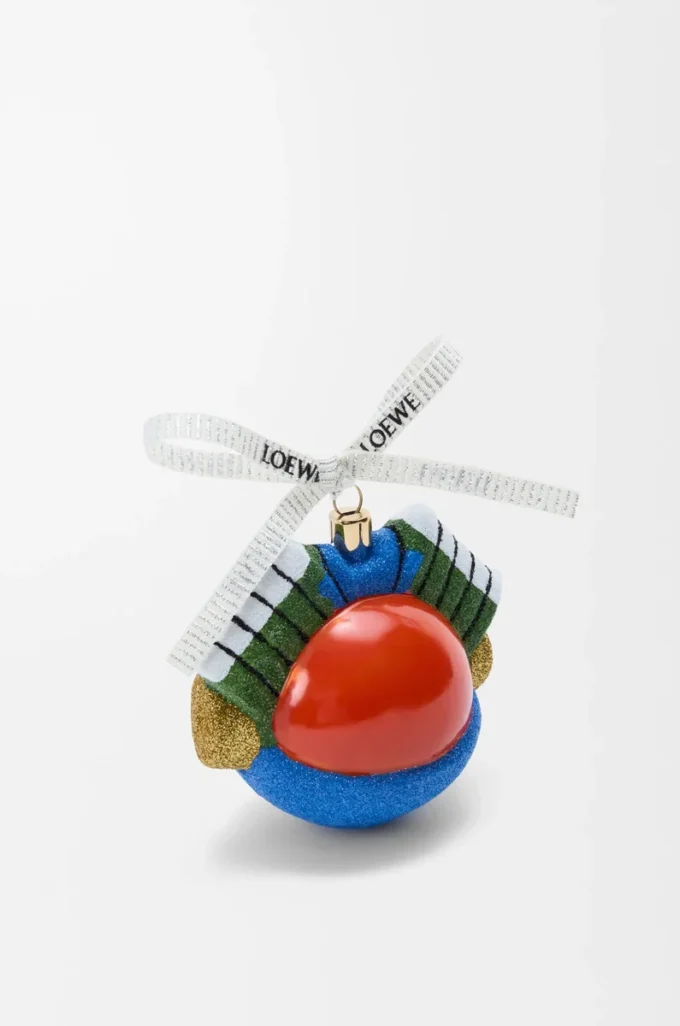 Pallina Knight Cat in vetro soffiato Rosso/Blu Pallina Knight Cat in vetro soffiato Rosso/Blu