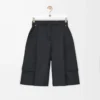 Pantaloncini cargo in lana Grigio scuro Pantaloncini cargo in lana Grigio scuro