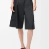 Pantaloncini cargo in lana Grigio scuro Pantaloncini cargo in lana Grigio scuro