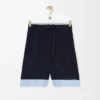 Pantaloncini in cotone blu navy scuro/azzurro Pantaloncini in cotone blu navy scuro/azzurro