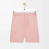 Pantaloncini in lana color corallo