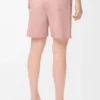 Pantaloncini in lana color corallo