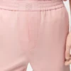Pantaloncini in lana color corallo