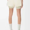 Pantaloncini performanti in tessuto tecnico Ivory