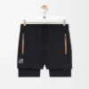Pantaloncini tecnici in tessuto tecnico nero Pantaloncini tecnici in tessuto tecnico nero