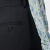 Pantaloni a barilotto in cotone e seta Nero