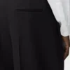 Pantaloni a gamba larga in lana Nero Pantaloni a gamba larga in lana Nero