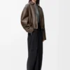 Pantaloni cargo in lana Nero